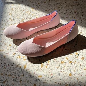Rothy’s blush pink flats sz 8